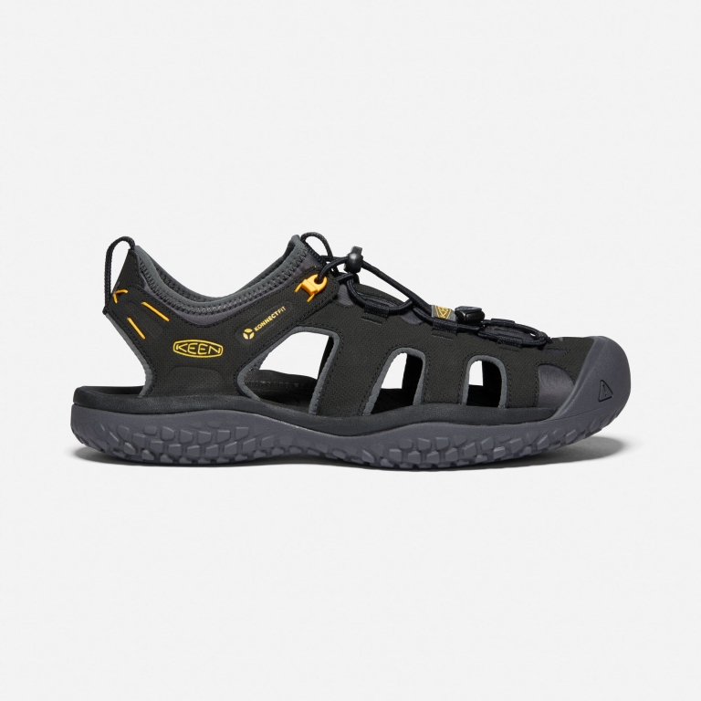 Keen SOLR Sandals - Men's Black Gold Sandals